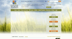 Desktop Screenshot of indianawildlife.org